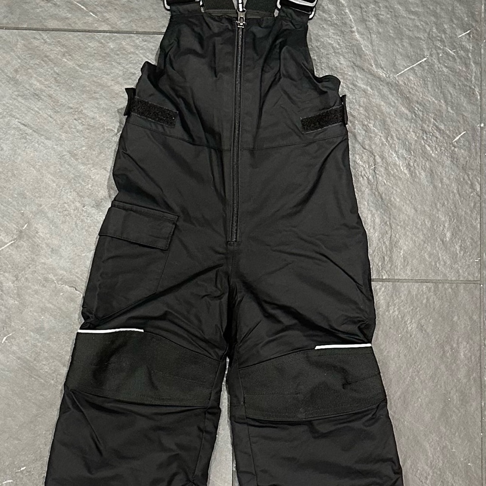 Black Snow Bib Overalls